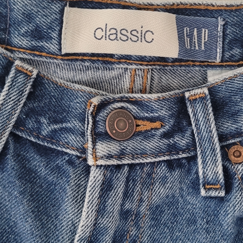 GAP Women's Blue Denim Shorts - Picture 3 of 5